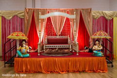 Beautiful traditional sangeet stage. Beautiful traditional sangeet stage.