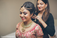 Maharani getting the final touch ups. Maharani getting the final touch ups.