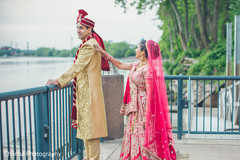 Indian couple first look photography. Indian couple first look photography.