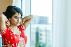 Beautiful indian bride before the wedding ceremony Beautiful indian bride before the wedding ceremony