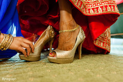 Indian bride wearing lovely shoes Indian bride wearing lovely shoes