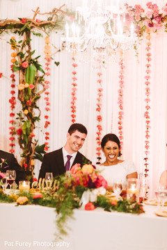 Sweet indian couple at their wedding reception. indian bride,indian wedding reception