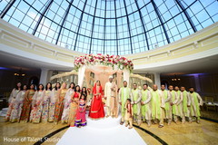 Beautiful bridesmaids and groomsmen portrait Beautiful bridesmaids and groomsmen portrait