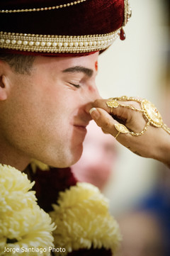 Indian groom at wedding ceremony Indian groom at wedding ceremony
