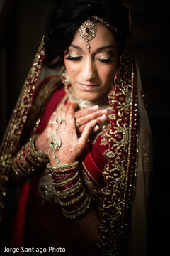 Indian bride at wedding ceremony Indian bride at wedding ceremony