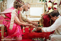 Priest at indian wedding ceremony Priest at indian wedding ceremony