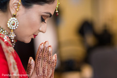 Indian bride praying. Indian bride praying.