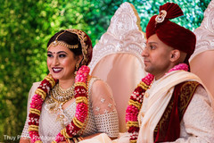 Indian couple about to end wedding ceremony Indian couple about to end wedding ceremony