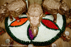 Beautiful golden elephants. Beautiful golden elephants.