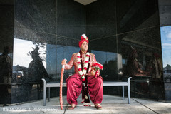 Raja ready in his red wedding attire. Raja ready in his red wedding attire.