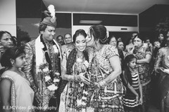 Beautiful indian bride saying goodbye. Beautiful indian bride saying goodbye.