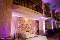 Indian wedding reception stage. Indian wedding reception stage.