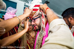 Bride's family welcomes the groom. Bride's family welcomes the groom.