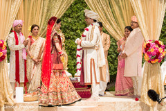 Indian couple starting wedding ceremony Indian couple starting wedding ceremony