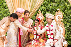 Indian couple at wedding ceremony Indian couple at wedding ceremony