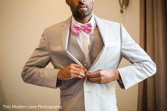 Indian groom getting ready for wedding ceremony Indian groom getting ready for wedding ceremony
