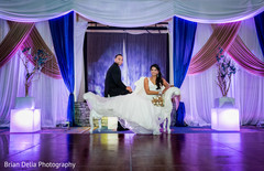 Indian couple photo session at wedding reception Indian couple photo session at wedding reception