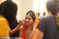 Indian bride getting ready for wedding ceremony Indian bride getting ready for wedding ceremony
