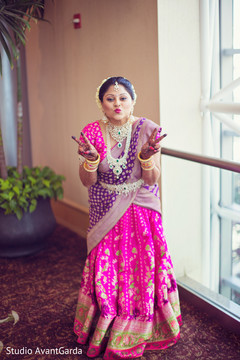 Pink and purple sari Pink and purple sari