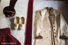 Indian groom sherwani, turban and shoes Indian groom sherwani, turban and shoes