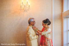 Indian bride and her father. Indian bride and her father.