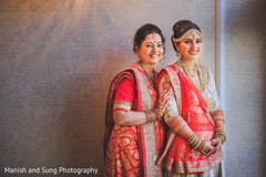 Indian bride and mother portrait. Indian bride and mother portrait.