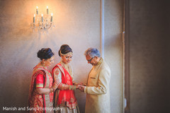 Lovely indian bride's family portrait. Lovely indian bride's family portrait.