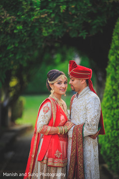 Maharani and Raja's outdoor portrait. Maharani and Raja's outdoor portrait.