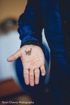 Cute groom's mehndi. Cute groom's mehndi.