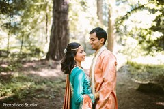 Indian couple photoshoot before sangeet ceremony pre-wedding ceremony photography,indian groom fashion,indian bridal fashions