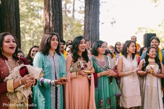 Indian bridesmaids at sangeet ceremony indian bridesmaids,indian bridesmaids’ fashion,indian sangeet