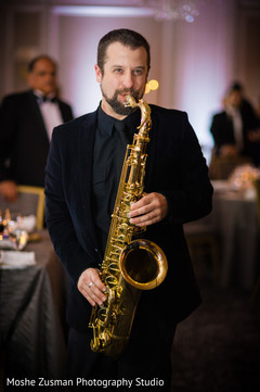 Musician at indian wedding reception Musician at indian wedding reception