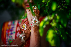 Floral jewelry and mehndi. indian bride,indian wedding mehndi,indian wedding photography