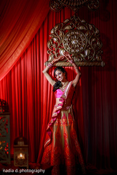Gorgeous bride portrait for sangeet. indian bride,indian pre-wedding celebrations,indian wedding portrait