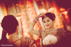 Lovely indian bride photo session before wedding ceremony indian bridal bouquet,indian wedding gallery,indian bridal mehndi
