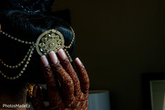 Indian bride getting ready for wedding ceremony Indian bride getting ready for wedding ceremony