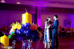 Indian couple first dance at wedding reception Indian couple first dance at wedding reception