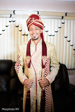 Handsome groom in rich sherwani Handsome groom in rich sherwani