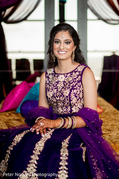 Beautiful indian bride at sangeet ceremony Beautiful indian bride at sangeet ceremony