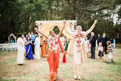 The new husband and wife indian wedding couple,indian wedding