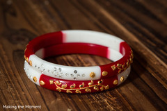 Red and white bangles Red and white bangles