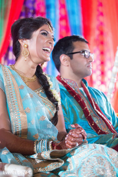 Joyful indian couple during the sangeet night. Joyful indian couple during the sangeet night.