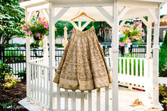 Cream and gold bridal lengha. Cream and gold bridal lengha.