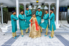 Cute photo of bride and groomsmen. Cute photo of bride and groomsmen.