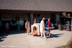 Indian bride carried on a palanquin. Indian bride carried on a palanquin.