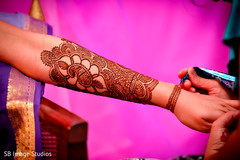 Indian bride's mehndi design. Indian bride's mehndi design.