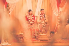 Sweet bride and groom during wedding ceremony Sweet bride and groom during wedding ceremony