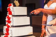Wedding cake cutting Wedding cake cutting
