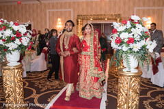 Beautiful indian bride entering the wedding ceremony. Beautiful indian bride entering the wedding ceremony.