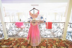 Indian bride's pink bridal lengha Indian bride's pink bridal lengha